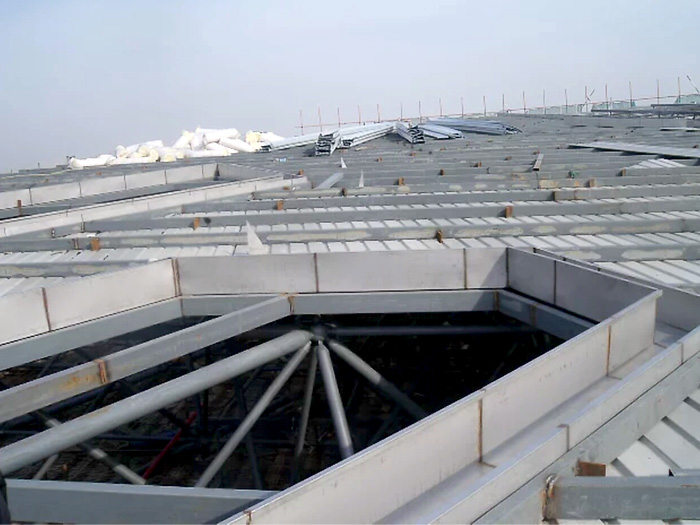 调兵山安吉县体育馆网架