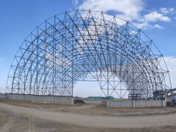 调兵山体育场网架结构